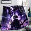 1PC Solo Leveling Print Flannel Blanket, High quality Comfortable for All Seasons, Home Decor, Warmth and Comfort, Perfect for Christmas Gifts170