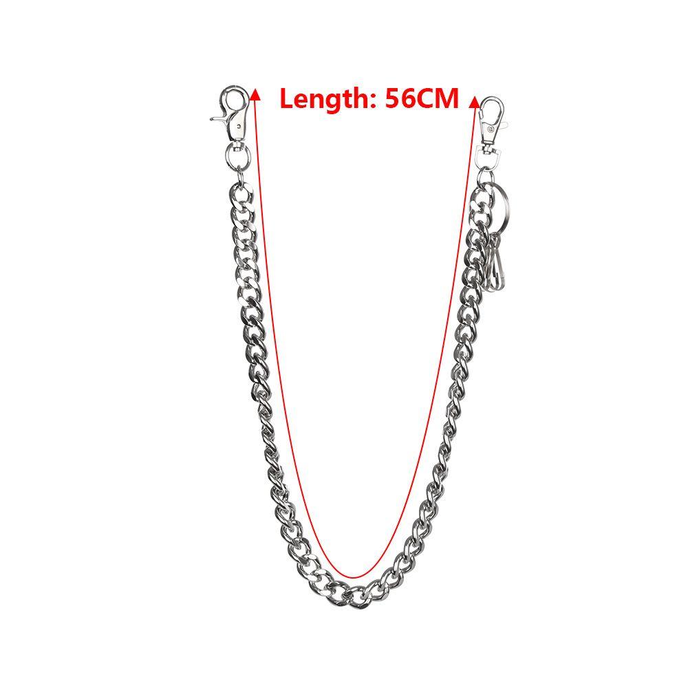 Металлические хип-хоп украшения панк-рок толстая цепь кошелек цепь ремень брюки джинсы брелок байкер ссылка