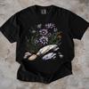 Purple Wildflower T-Shirt, Floral Graphic Tee, Botanical Cottagecore Shirt, Nature Lover Gift