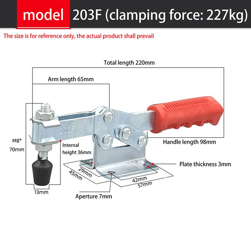 1 шт. 304 нержавеющая сталь горизонтальный быстрый зажим фиксированный зажим для штатива дрона 203F 200W