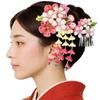 Hair Accessory Set for and Other Silver Leaflet Two-piece Furisode, Coming-of-age Ceremonies, Graduations, Shichi-Go-San, Shichi-Go-San Occasions.