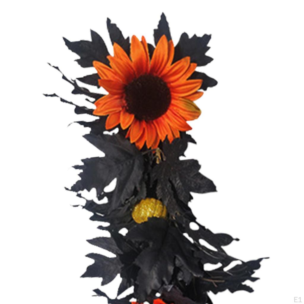 Искусственные настенные украшения из кленовых листьев на Хэллоуин