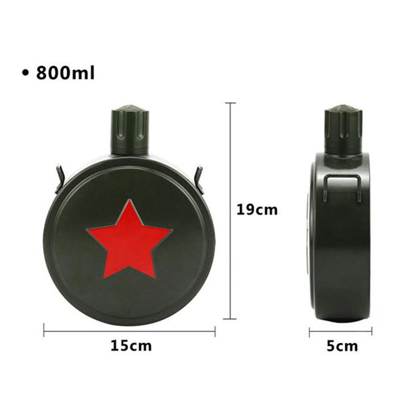 560ml/800ml 304Stainless Steel Hip Flask Wine Flagon Water Bottle Camping Bicycle Kettle with Straps