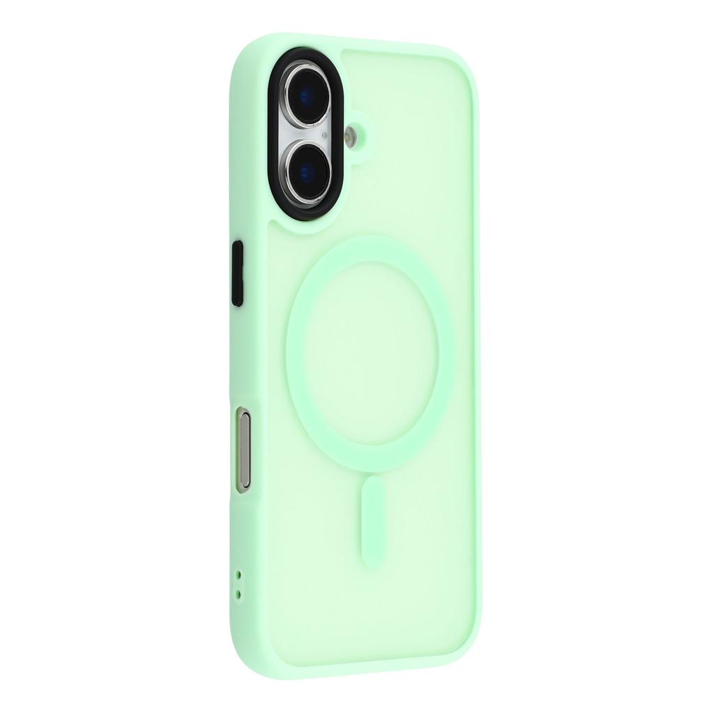 For iPhone 16 Case Compatible with MagSafe Skin-Touch PC+TPU Phone Cover