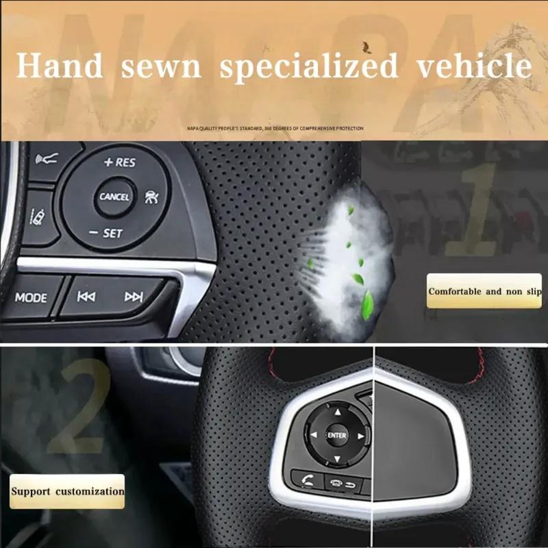 Чехол на руль автомобиля, ручной работы, кожаный, для Volkswagen VW Golf 7 Mk7, нового Polo, Jetta, Passat B8, Tiguan, Sharan