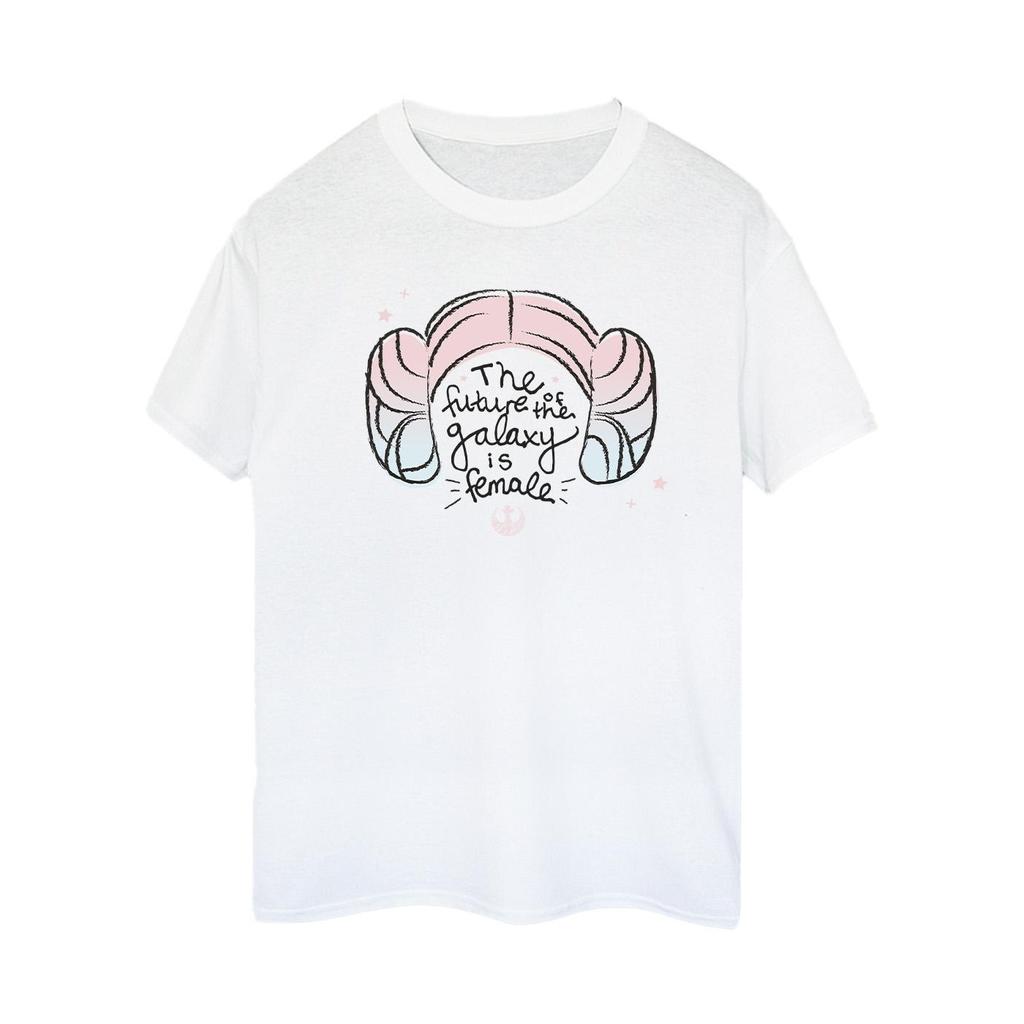 Star Wars Womens/Ladies Princess Leia Future Of The Galaxy Cotton Boyfriend T-Shirt