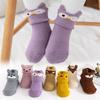 Animals Plush Soft Thickening Floor Sox Coral velvet socks Newborn Toddler Socks Anti-slip Slippers