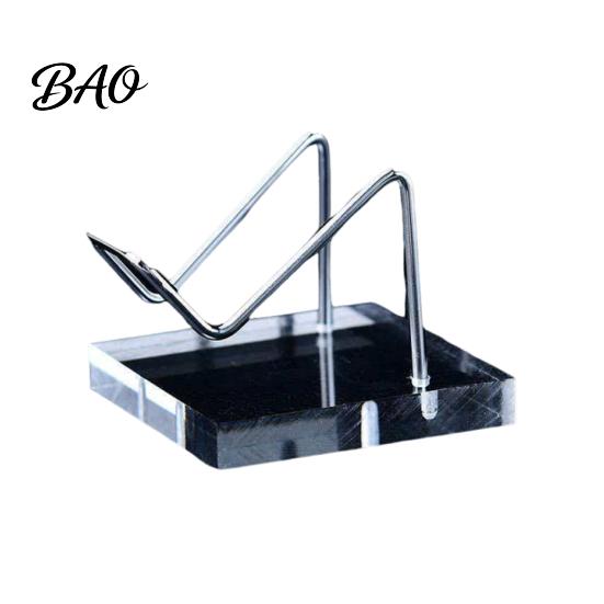 Acrylic Art Display Stand, Clear Tabletop Rock Easel Stands, Small Collectibles Shelf For Holder for Crystal Geodes Mineral Agate Coral Gemstone