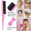 10Pcs New Hair Styling Comb Set Plastic Triple Teasing Comb Braid Tool Teasing Hair Brush