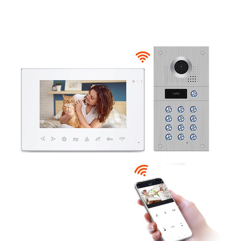 Home Audio Intercom Work with Tuya App. Wireless Intercom Doorbell