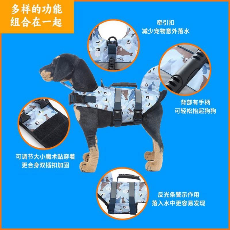Dog Life Jacket Pet Swimming Safety Vest Water Rescue Floatation Aid Small Medium Large Dogs