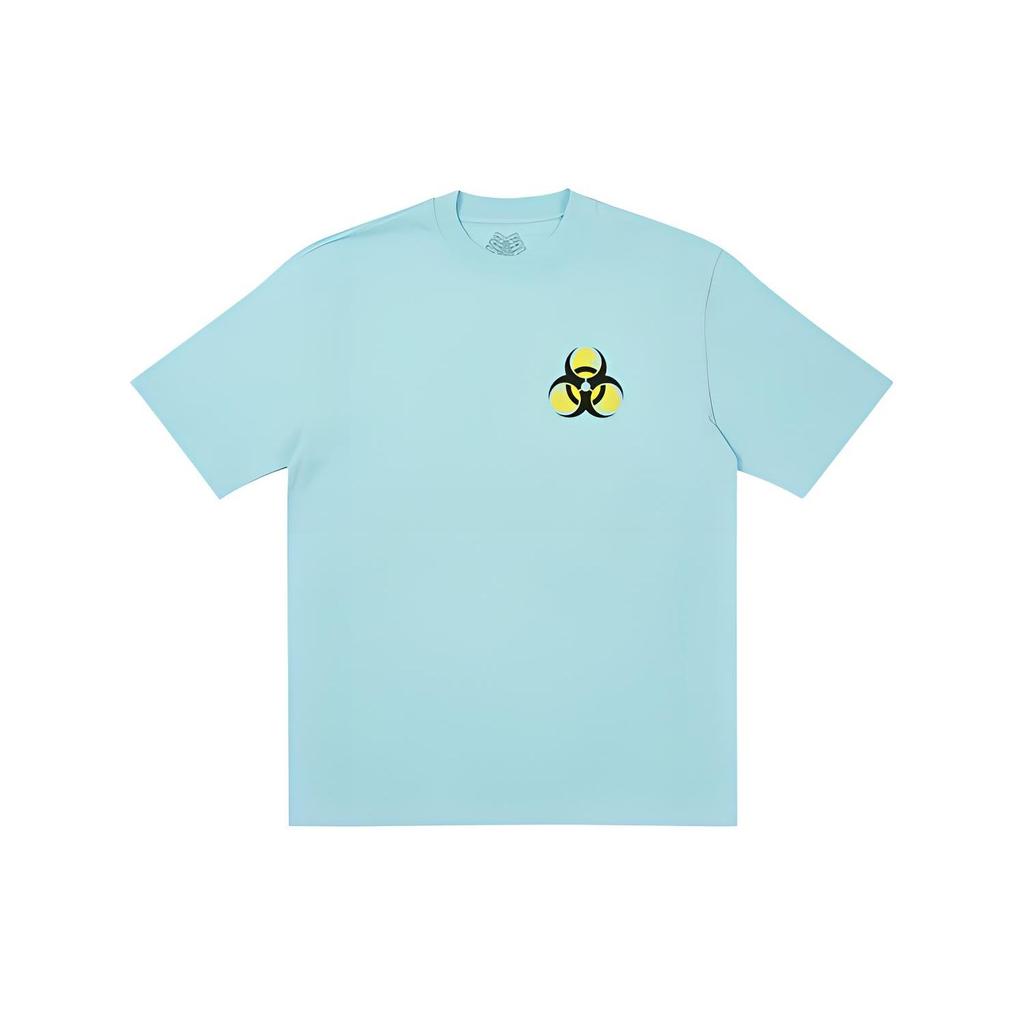 Palace Футболка унисекс с короткими рукавами и графикой Bio Hazard Tri-Ferg, голубая P20TS149