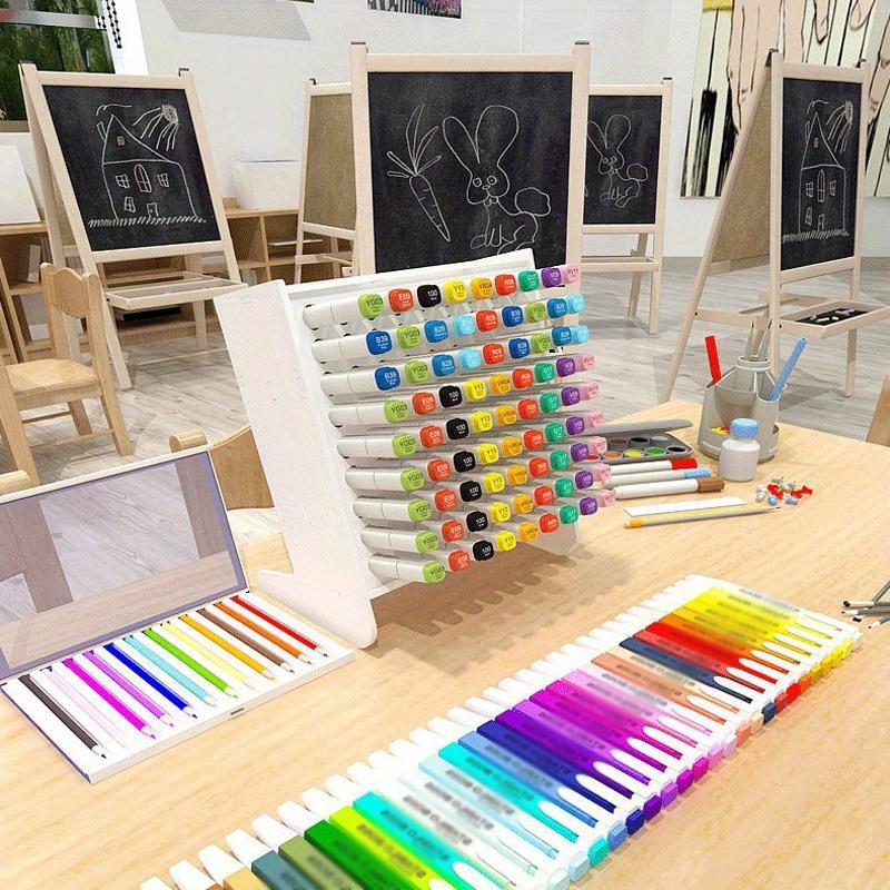 45/81 отверстие, 1 шт., большая емкость, наклонная вилка для маркеров, высококачественная стойка для хранения, многофункциональная стойка для хранения цветных ручек. Потрясающая базовая стойка.