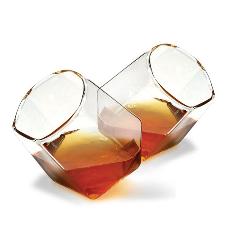 Creative Round Mouth Transparent Glass Whiskey Glass Bar Beer Glass