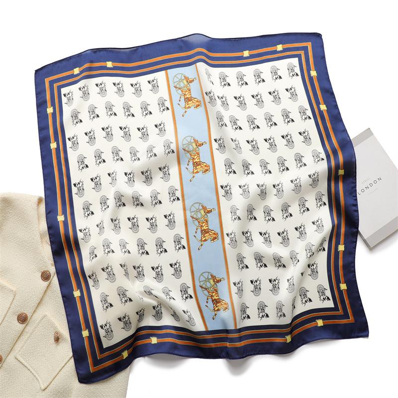 70 * 70cm New Silk Small Square Scarf For Women'S Neck Protection Professional Scarf Versatile Hair Tie Headscarf Scarf