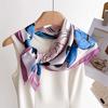 Luxury Silk Feeling Square Scarf Women  Print Satin Neckerchief Spring Hair Band Foulard Bandana Echarpe Tie Shawl Wraps