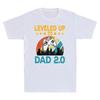 Leveled Up To Dad 20 Video Gamer Gift Gaming Vintage Unisexs Short Sleeve Tshirt