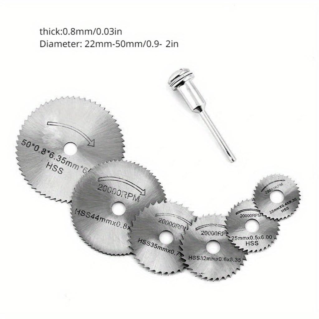 7 шт. Деревообработка Металлорежущее полотно Электрическая дрель Циркулярная пила Высокоскоростная сталь Электрический шлифовальный станок Маленький набор инструментов для пилы