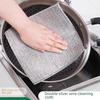 Steel Wire Dish Cloth: Oil-Free, Easy-Clean, Wear-Resistant Scouring Pad for Household Pot Washing
