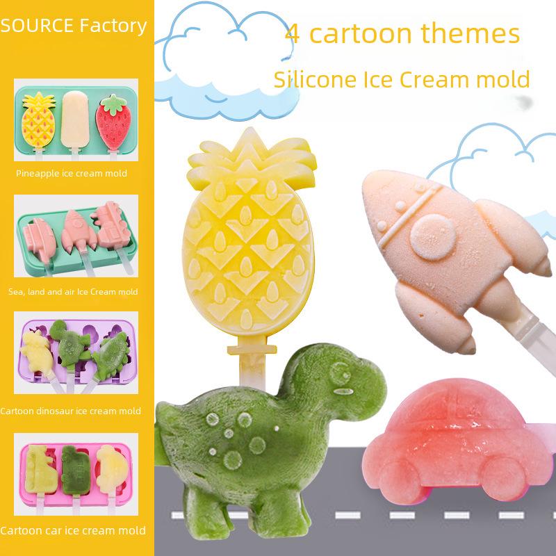 Креативная силиконовая форма для мороженого на палочке для домашних угощений