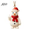 Small Resin Home Hanging Decor Naughty Christmas Character Ornament, Funny Middle Finger Santa Reindeer Snowman Fun Secret Gift Ideas for Tree, Unique