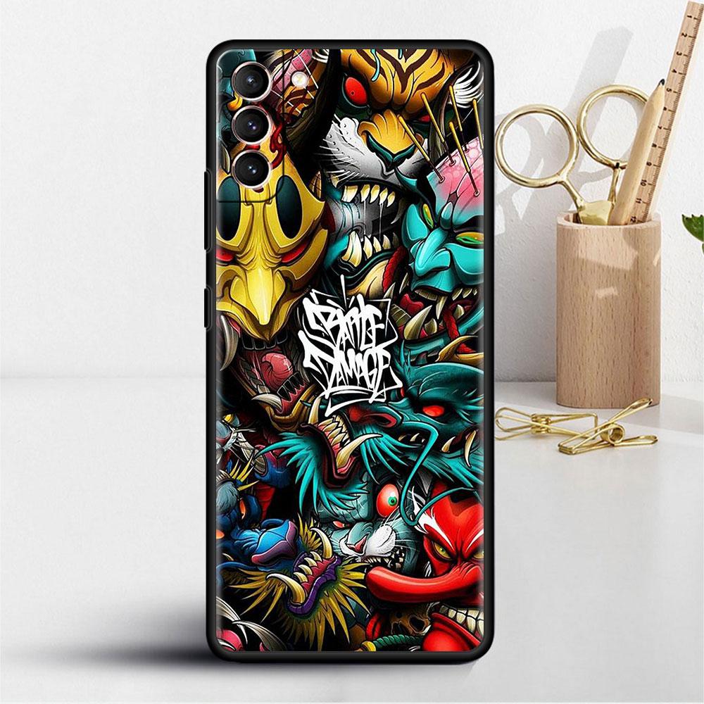 Чехол для Samsung Galaxy S20 S22 Ultra S21 FE S10 S9 Plus Note 20 10 Lite 9 мягкий чехол для телефона самурай они маска