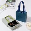 Portable Necklace Box Foam Insert Jewelry Packaging Box  for Necklace Ring Earrings and Bracelet