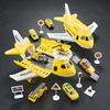 with 6 Road Signs Airplane Car Toy Storage Passenger Deformation Airplane Toy  Christmas Gift