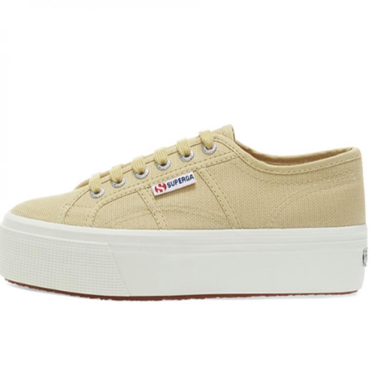 Пальто на платформе Superga 2790 бежевого цвета миндаля S9111lwakl