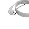 Kabel Zasilający Z Wtyczką Kątową 3M 3X1,5Mm2 16A Uni-Schuko Biały