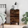 VidaXL Bedside Table Smoked Oak 40x40x66 Cm Engineered Wood 827689