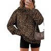 Womens Leopard Print Hooded Sweatshirt 2026 Winter Digital Streetwear Long Sleeve Oversized Top