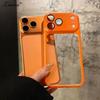 Жесткий полый ПК-каркас Чехол для For Iphone 16 17 Pro Max Матовый защитный чехол для камеры Ультратонкая рамка Ударопрочный чехол
