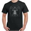 Biker T Shirt Vitruvian Unisexs Funny Motorcycle Motorbike Cafe Racer Vintage Breathable Comfortable Streetwear