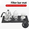Резиновый коврик для бара, прочный противоскользящий коврик из ПВХ для дома, черный прямоугольный коврик для кафе-бара, водонепроницаемый, термостойкий, утолщенный, дренажный коврик