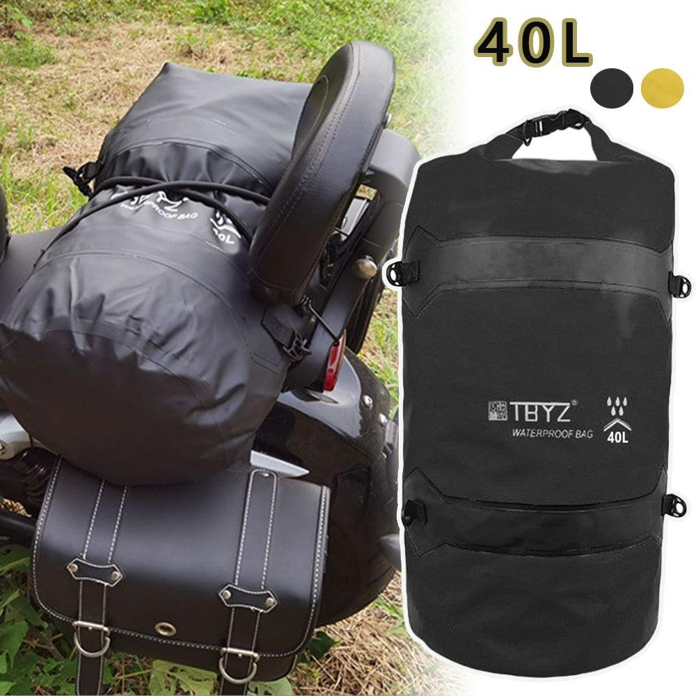 Waterproof Bicycle Rear Seat Bag 40L Capacity Bike Carrier Bag Durable Travel Bag Adventure Riding