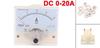 uxcell 85C1 Analog Current Panel DC for Automotive Circuit Ampere Tester 1 Piece Meter, 0-20A, 64x43x56mm, Testing, Charging, Gauge,