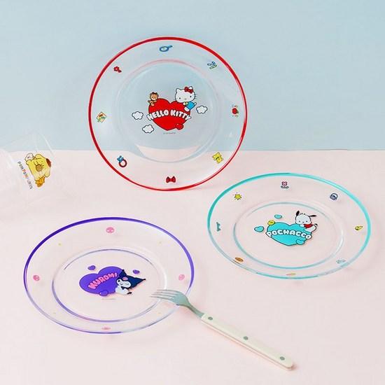 Danies Sanrio Characters Glass Plate, a Popular Character In Korea
