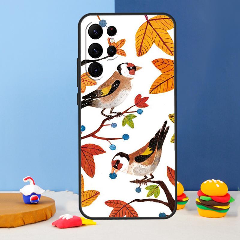 Чехол для телефона Европейский щегол для Samsung Galaxy S24 Ultra S9 S10 S20 FE S22 S21 S23 Plus S25 Ultra Cover Coque