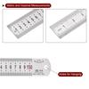 uxcell Stainless Steel Ruler, Straight Edge Measuring Tool for Woodworking, Painting, and Crafts, 1.5m Long X 1.5mm Thick X 38mm Wide, Silver Tone