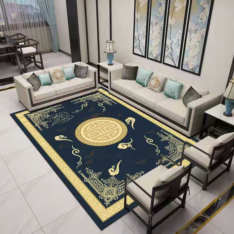 Роскошные большие коврики для гостиной, журнальные столики в китайском стиле, ковры для декора спальни, нескользящие моющиеся напольные коврики, коврик для входа