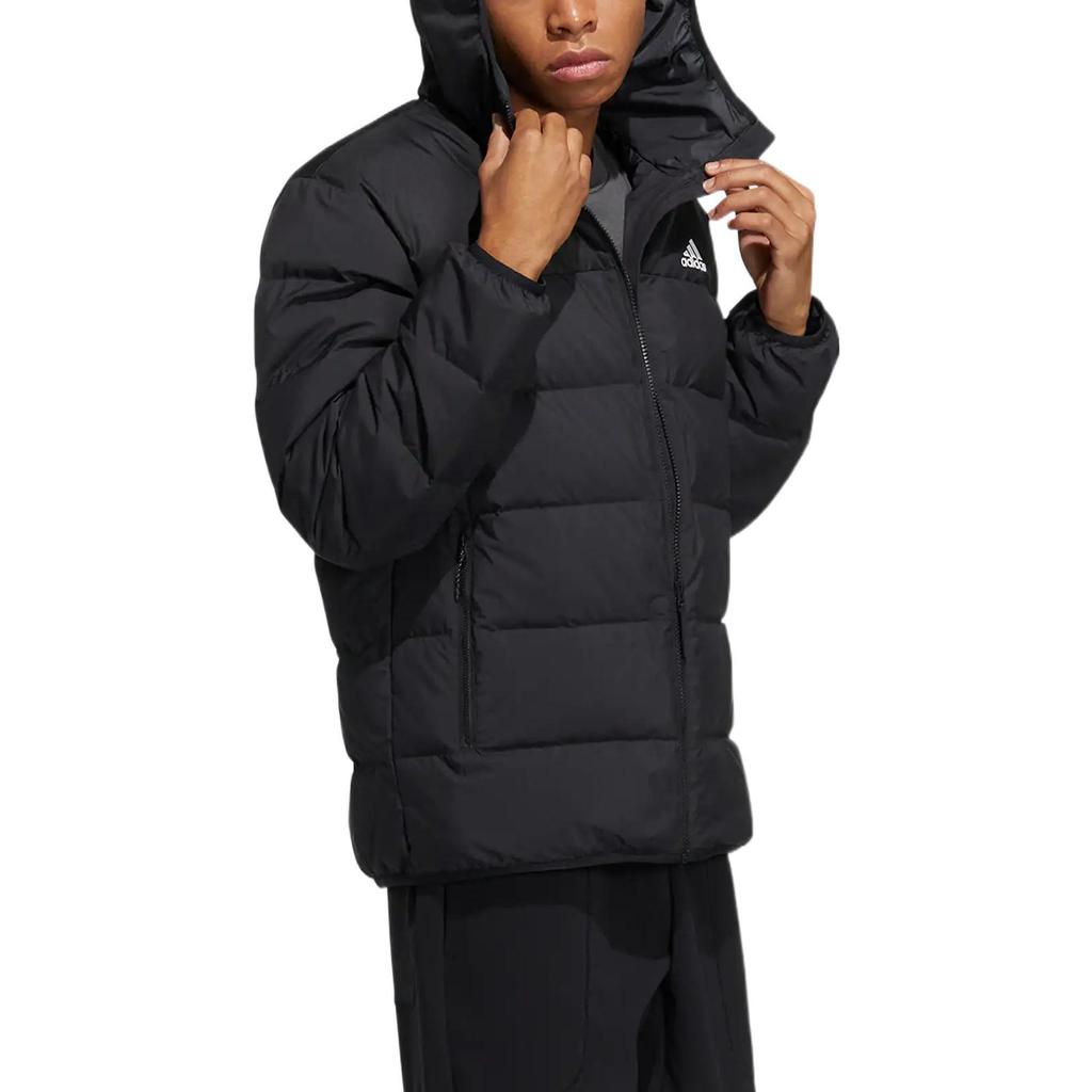 adidas Пуховики Мужские Черные С Капюшоном Умеренные Другие HZ2597