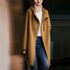 "2023 Spring Korean Style Slim Hooded Wool Coat for Women"