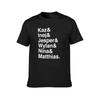 Kaz & Inej & Jesper & Wylan Nina Matthias. (Six of Crows Inverse) T-Shirt blanks sports fans mens clothing
