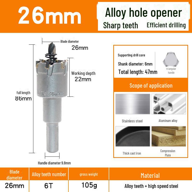 Твердосплавный инструмент для открывания отверстий по металлу: Сверлильный риммер из нержавеющей стали, меди и алюминиевого сплава