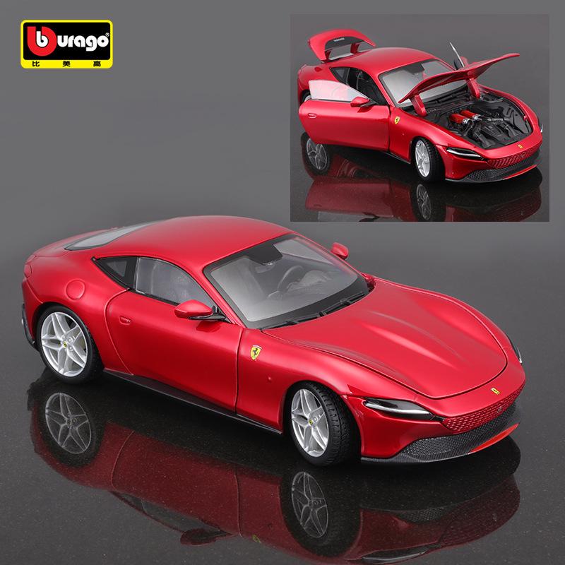 Bimego Ferrari SF90 1:Модель спортивного автомобиля из сплава 24 для мальчиков - Коллекционная игрушка-украшение.