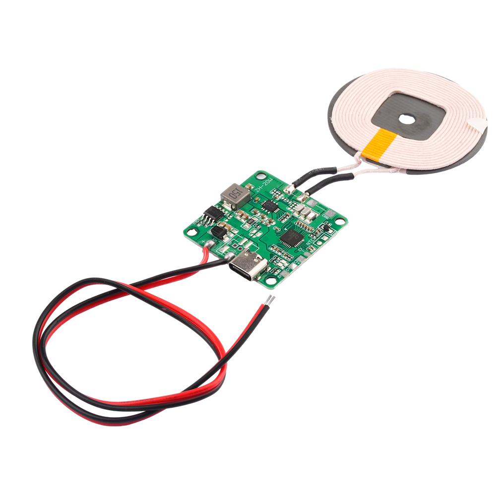 Wireless Fast Charging Module 20W Max Power Type C Port 50mm Coil Embedded Diy Modification 6 Fold Safety Circuit