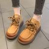 Женские ботинки Ретро шнуровка Ботильоны Осень Новые Круглый носок Женская обувь Универсальная Мягкая подошва Комфорт Повседневная обувь Botas Mujer