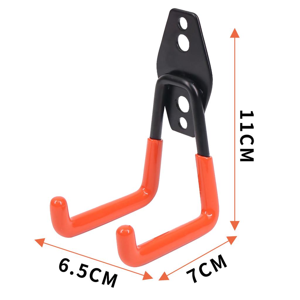1 шт. Велосипедный гаражный крюк для тяжелого хранения, крепеж, настенное крепление, нескользящий подвесной крюк, высокая грузоподъемность, квадратный металлический крюк, садовый инструмент