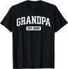 Promoted to Grandpa Est. 2025 Grandparent Baby Announcement T-Shirt